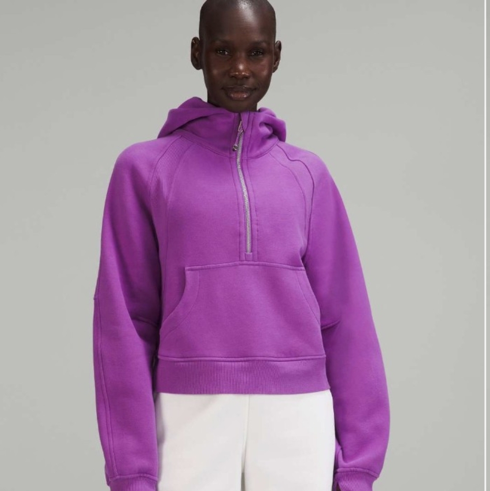Lululemon Scuba Oversized Half Zip Hoodie  Hooded Sweatshirt Moonlit Magenta